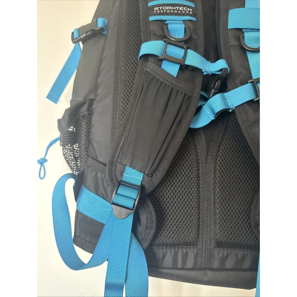 STORMTECH WBP-2 Adult's Deluge Backpack Black Blue Greek Flag Waterproof NWT